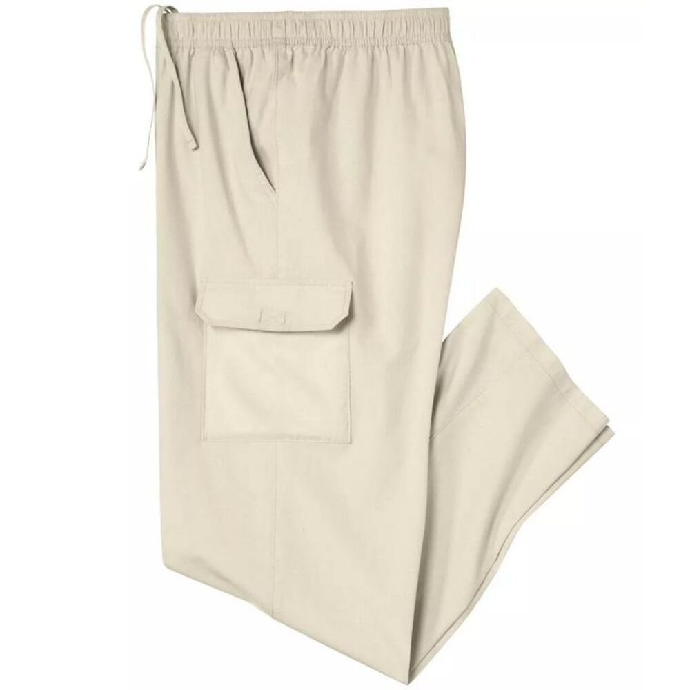 Atlas For Men Mens Relaxed Fit Cargo Pants / Beige